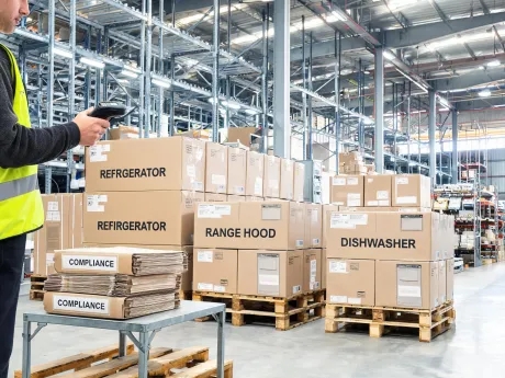 Distributor appliance warehouse