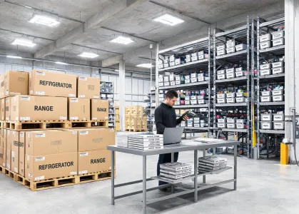Distributor appliance warehouse
